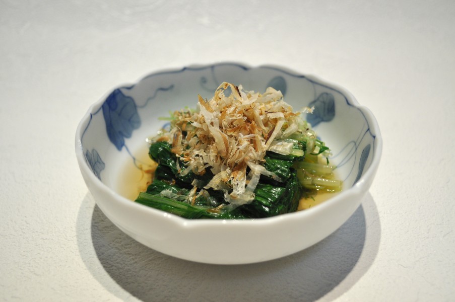 Mizuna ohitashi