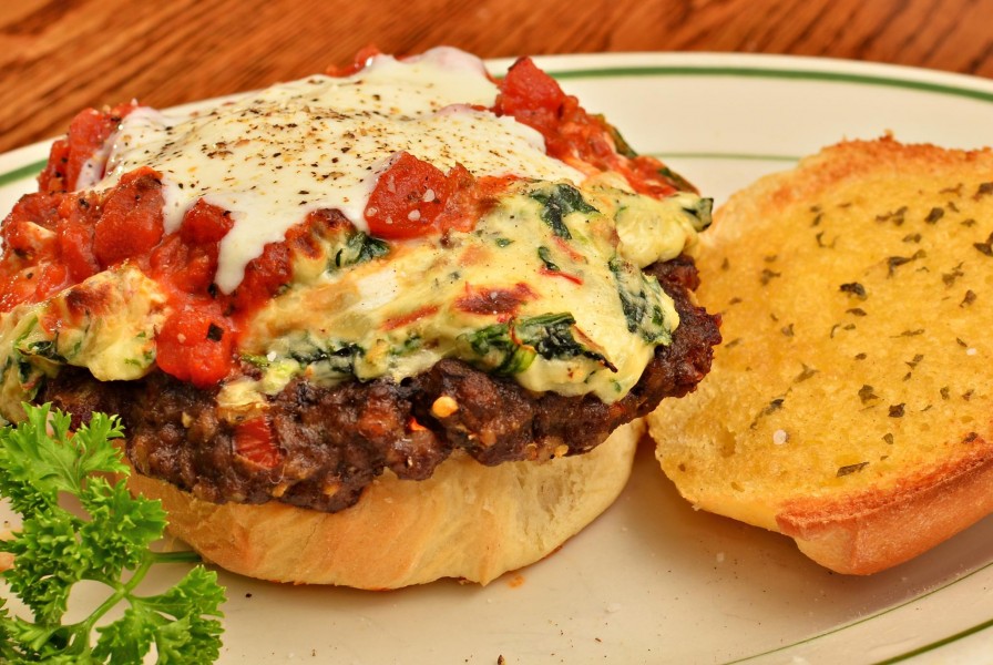 Mmm... Cheeseburger - ricotta, Parmesan, mozzarella, and a marinara sauce (6342160008)