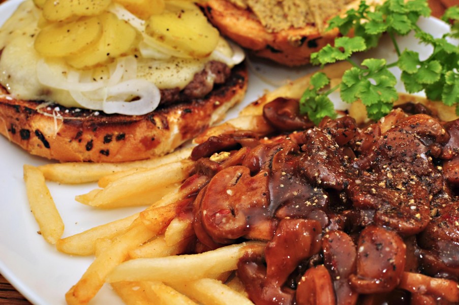 Mmm... fries with mushroom gravy (6655726615)