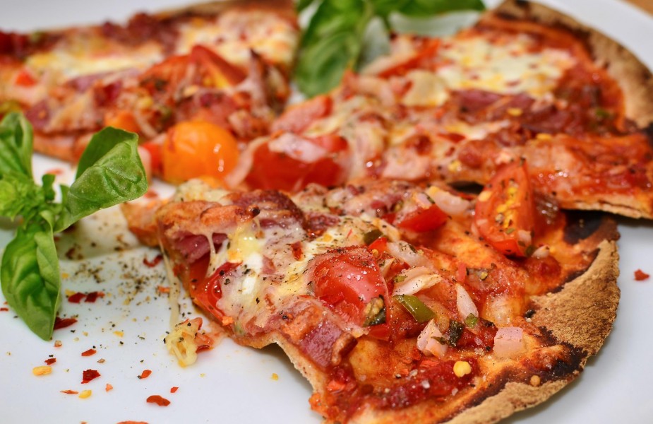 Mmm... pizza on a whole wheat pita (6157299832)