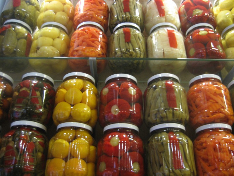 Pickled Shelves stacked high (417501958)
