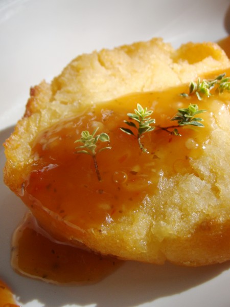 Pineapple Polenta with Chili Lime Sauce (4282814060)