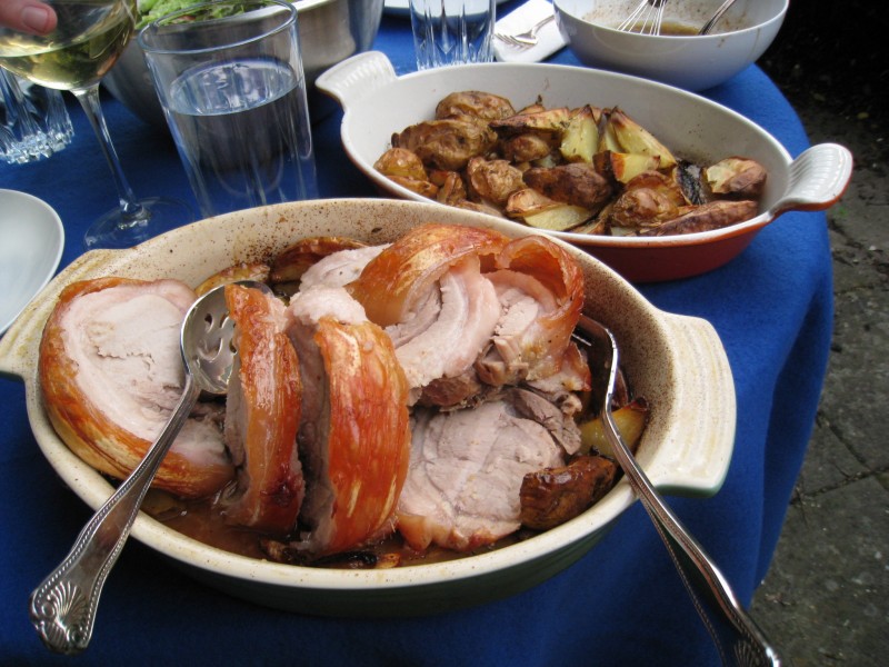 Roast pork loin, potatoes (2585116058)