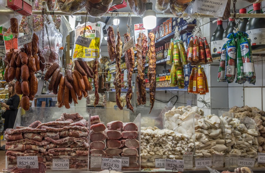 Sausages in São Paulo Municipal Market 02