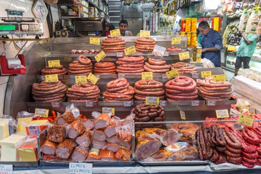 Sausages in São Paulo Municipal Market 03