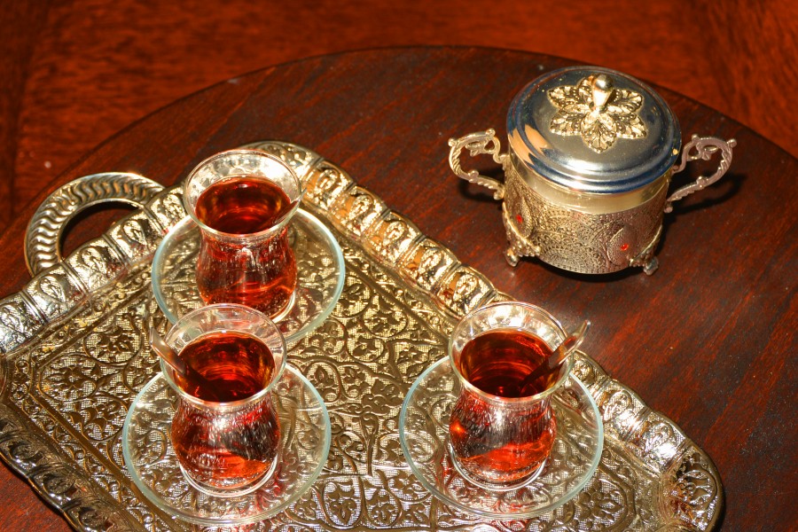 Servind tea, Turkish style II