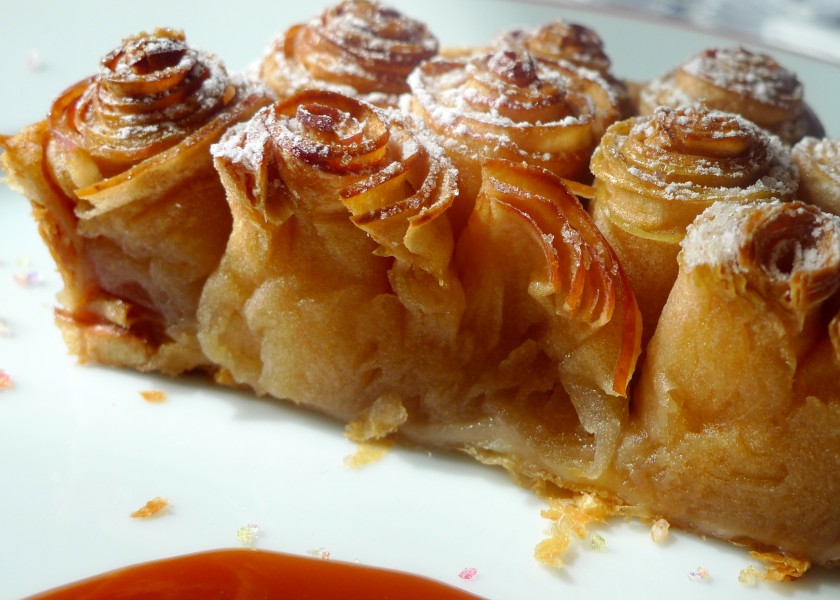 Tarte aux pommes Bouquet de Rose at L'Arpège (Paris)
