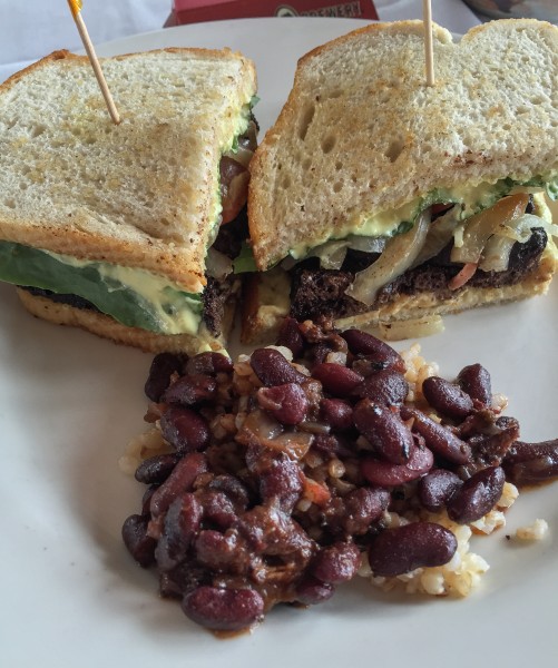 Tempeh Lettuce Tomato Sandwich - Quickie Too A Vegan Café (23624500669)