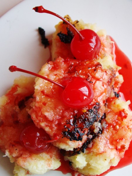 Vegan Pineapple Polenta with Chili Cherry Sauce (4278737157)