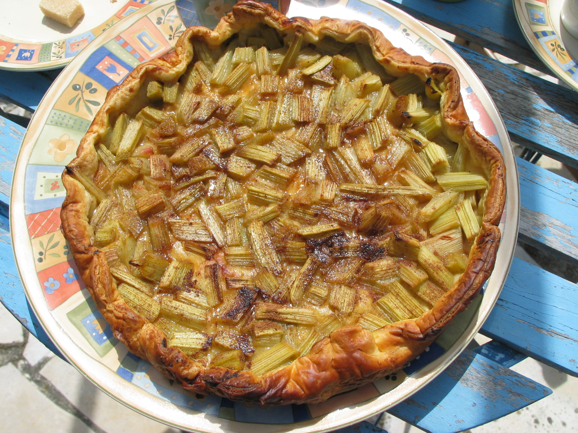 Rhubarb pie