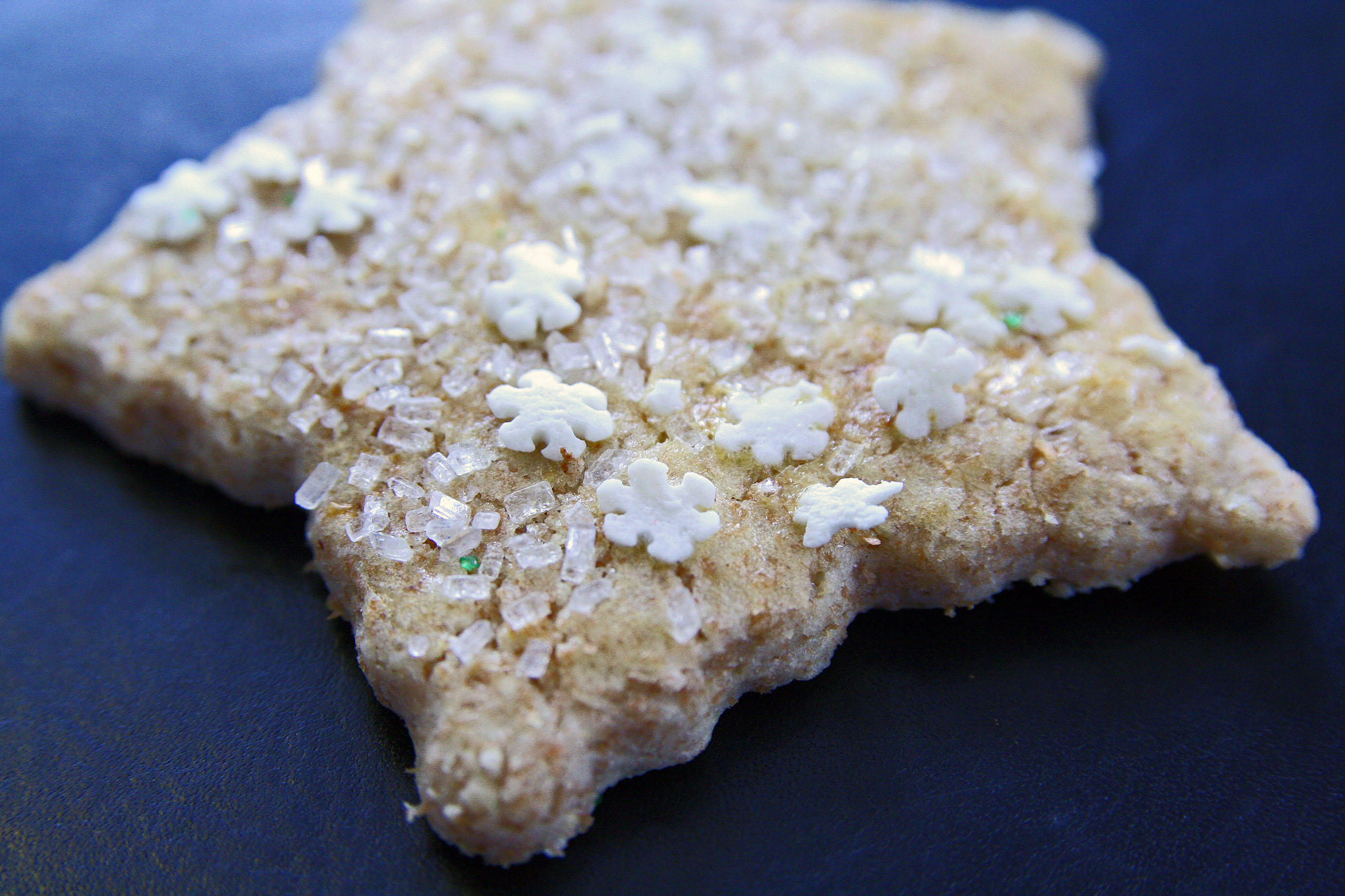 Sugar Cookies Star Shaped with snowflake decoration