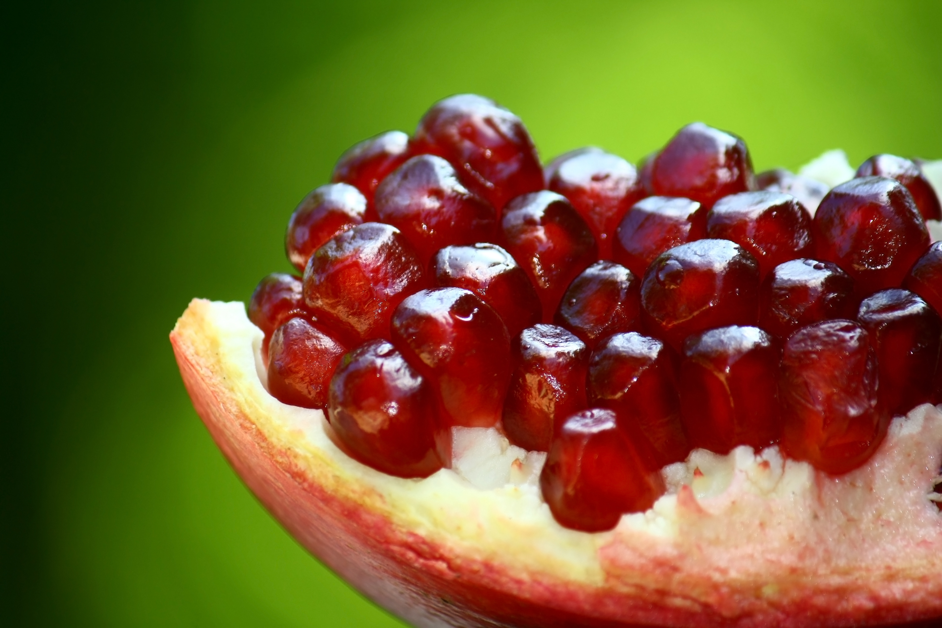 An opened pomegranate