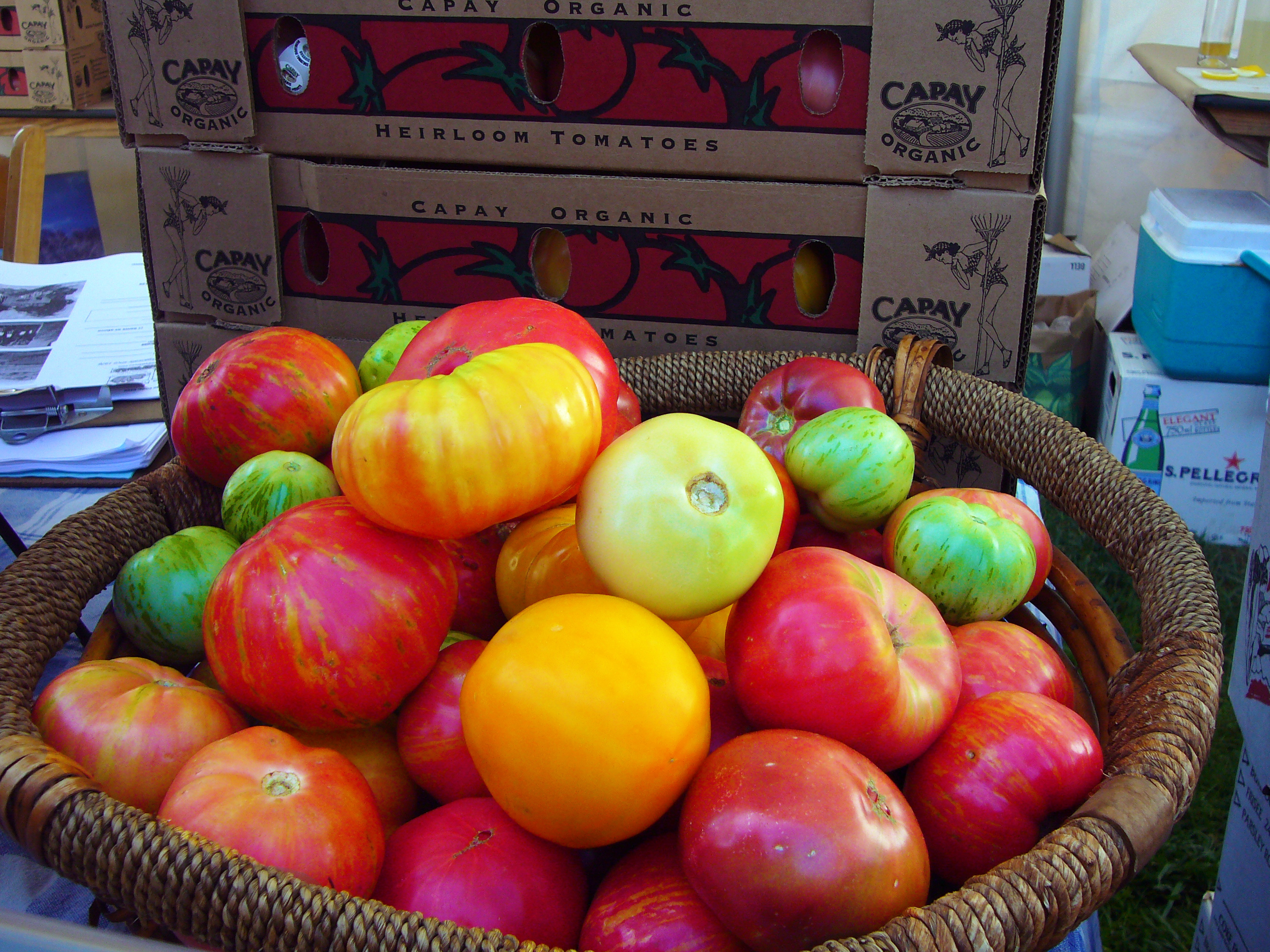 Capay heirloom tomatoes at Slow Food Nation