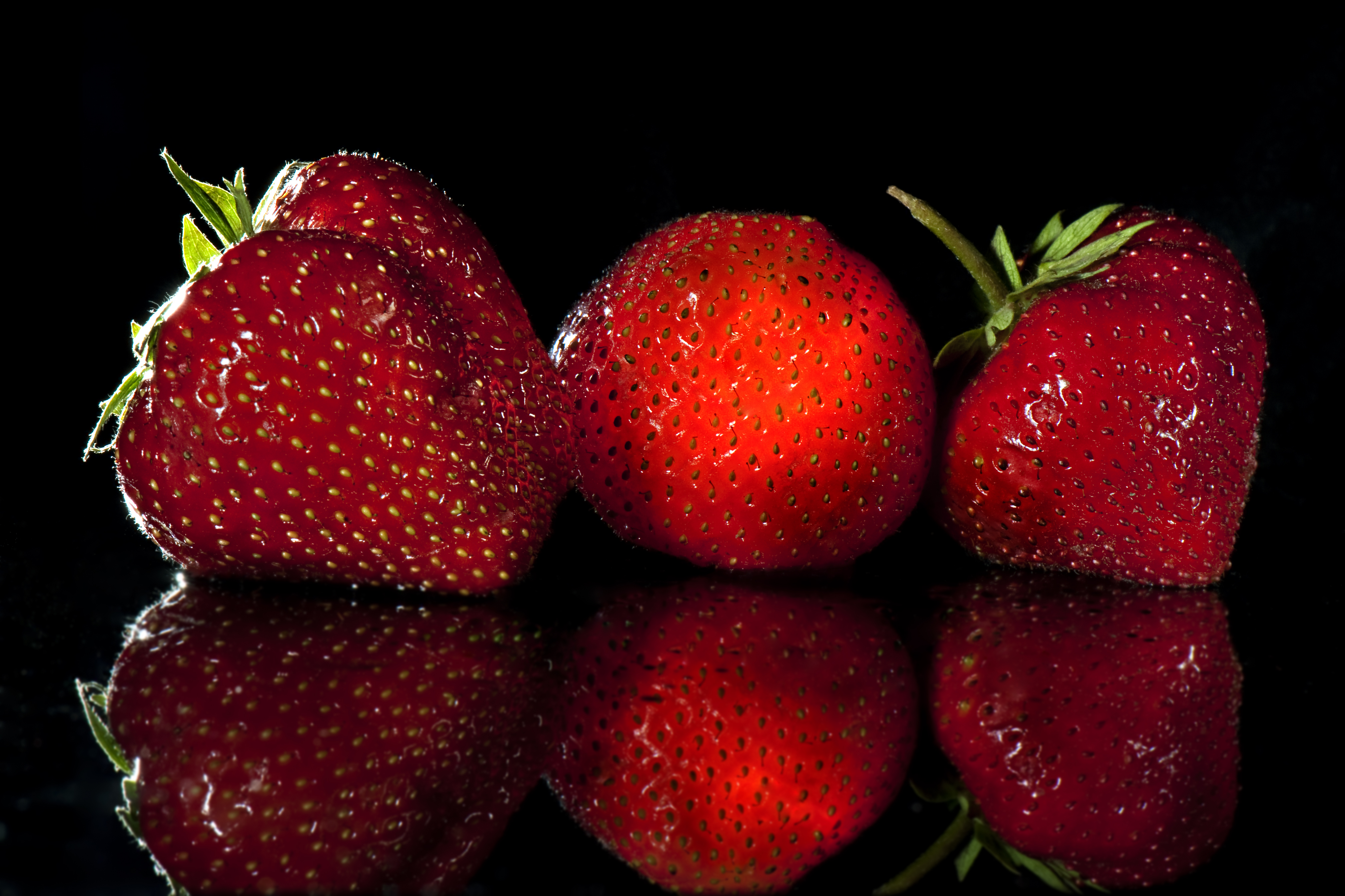 Leucht Erdbeeren