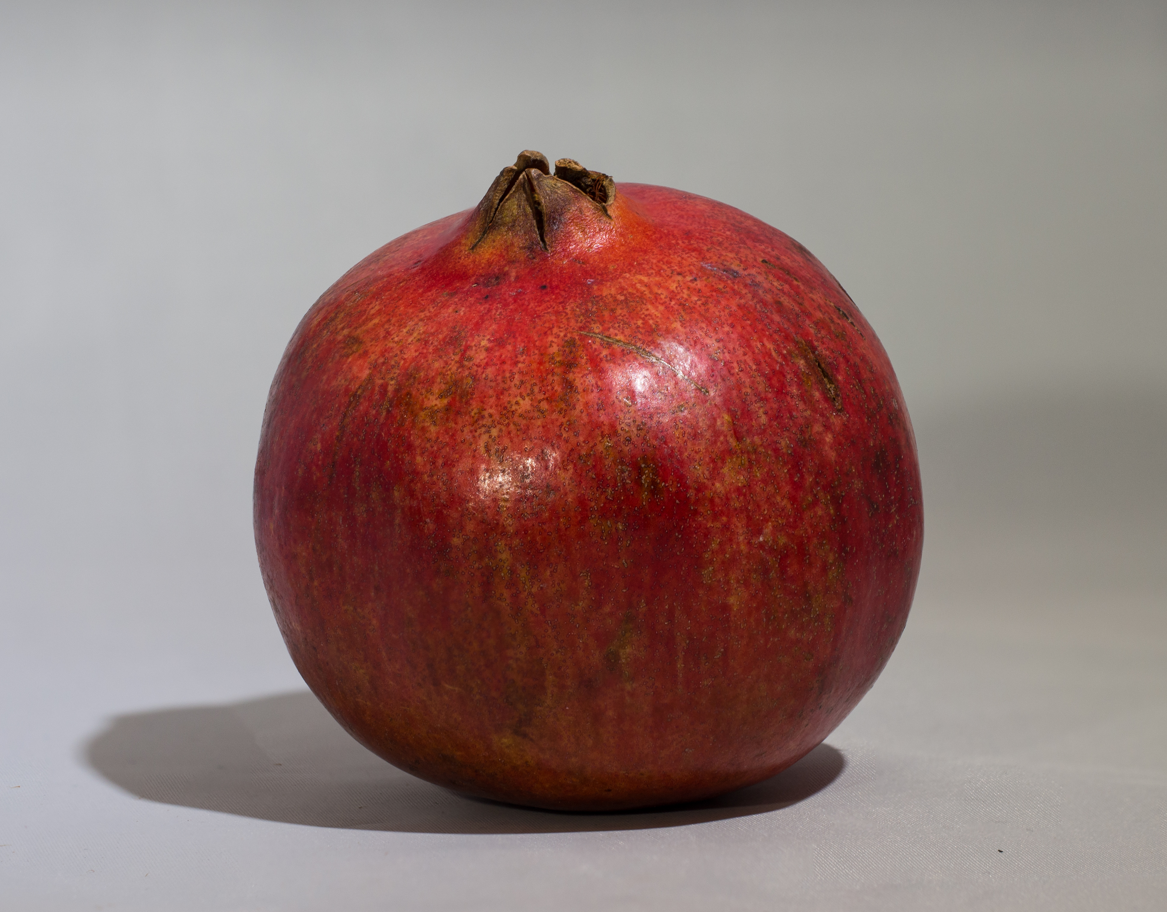 Pomegranate on white