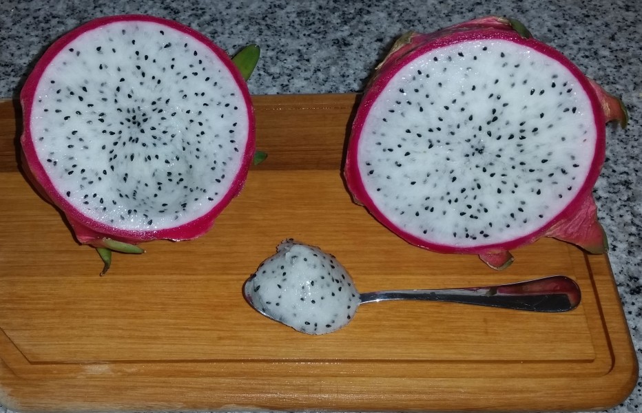 Pitahaya pulpa cuchara