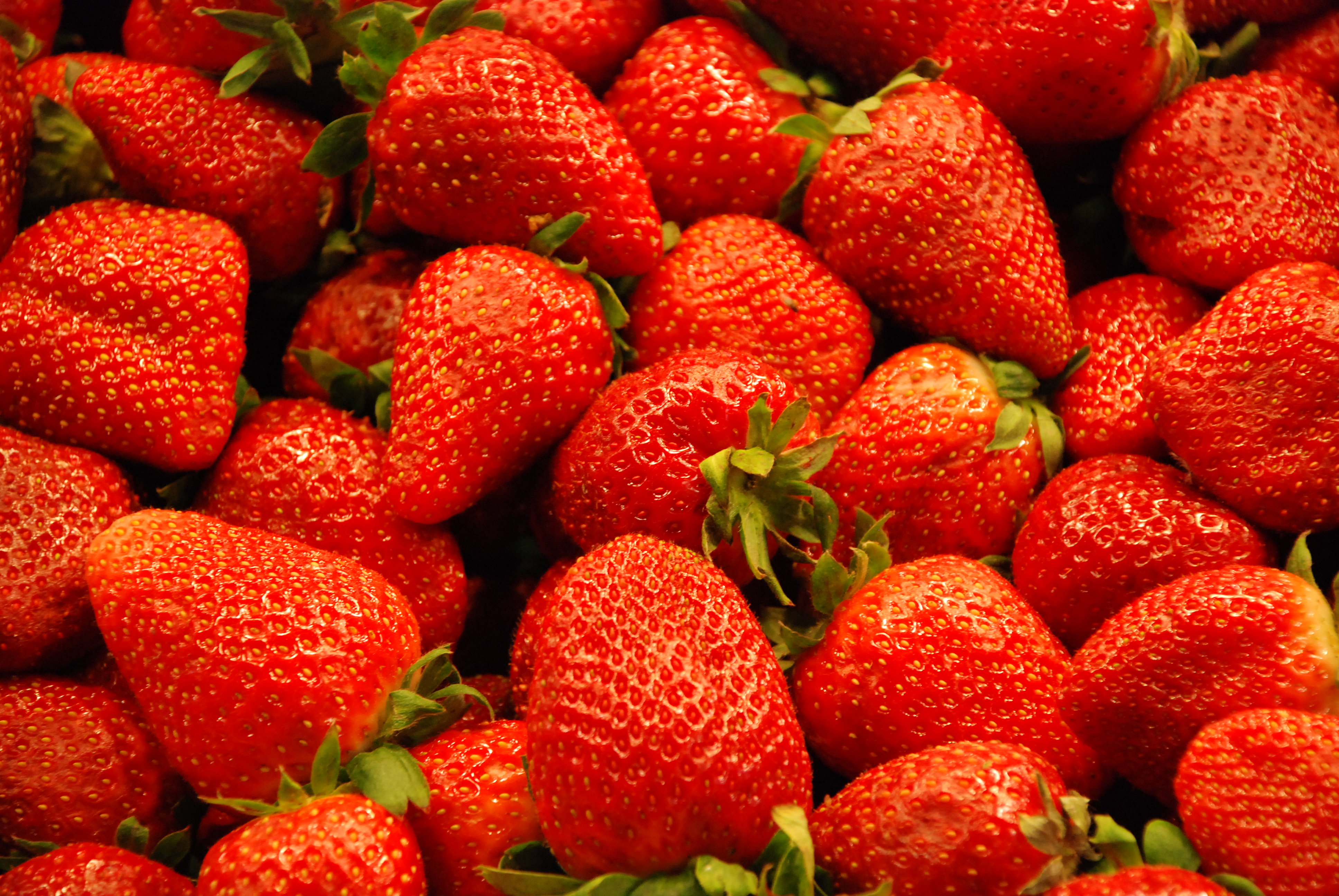 Strawberries at St. Joseph Market in Barcelona