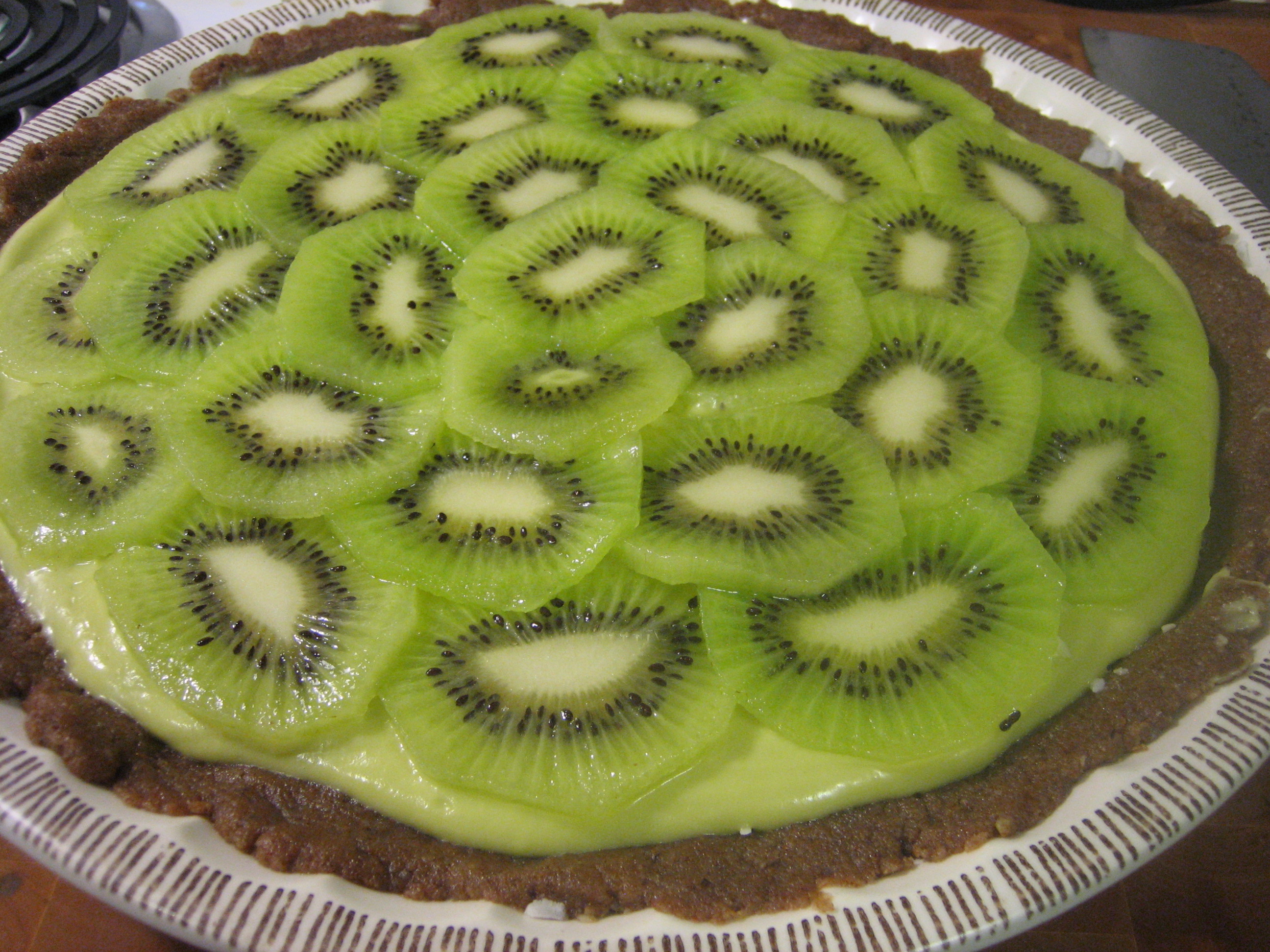 The finished key lime pie!