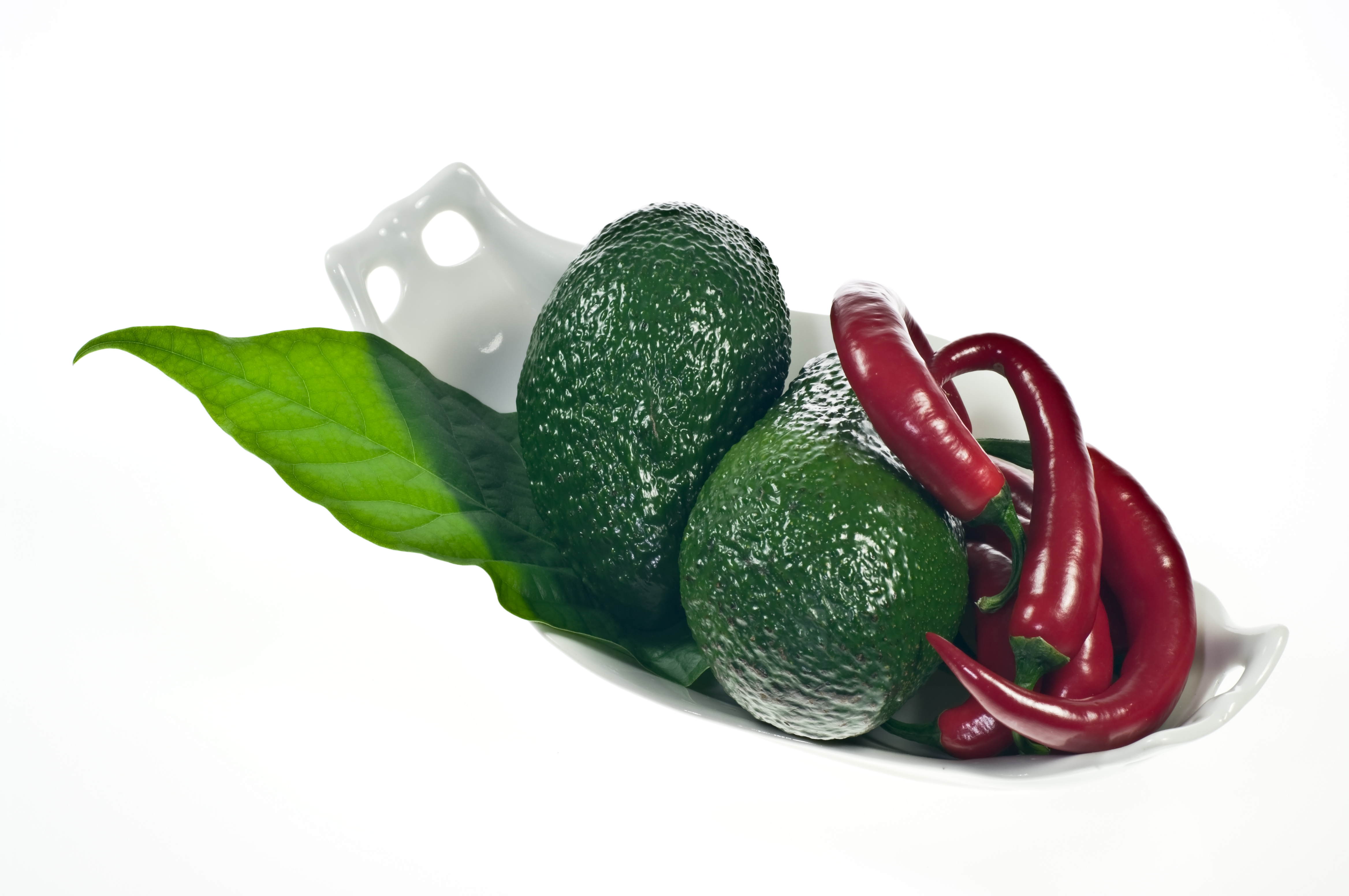 Avocado red peppers