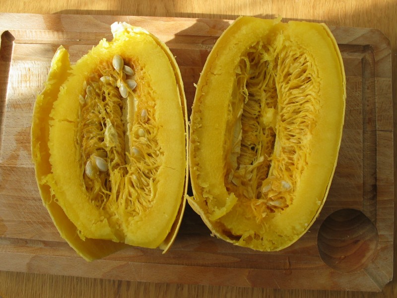 Courge spaghetti cuite