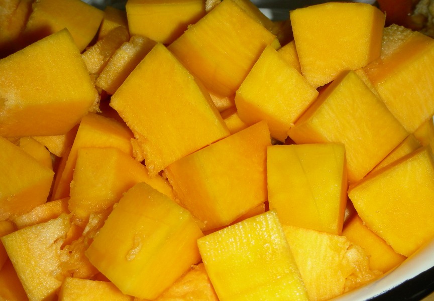Pumpkin cubes