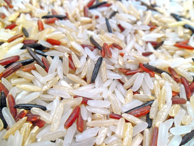 Red, Brown White Rice