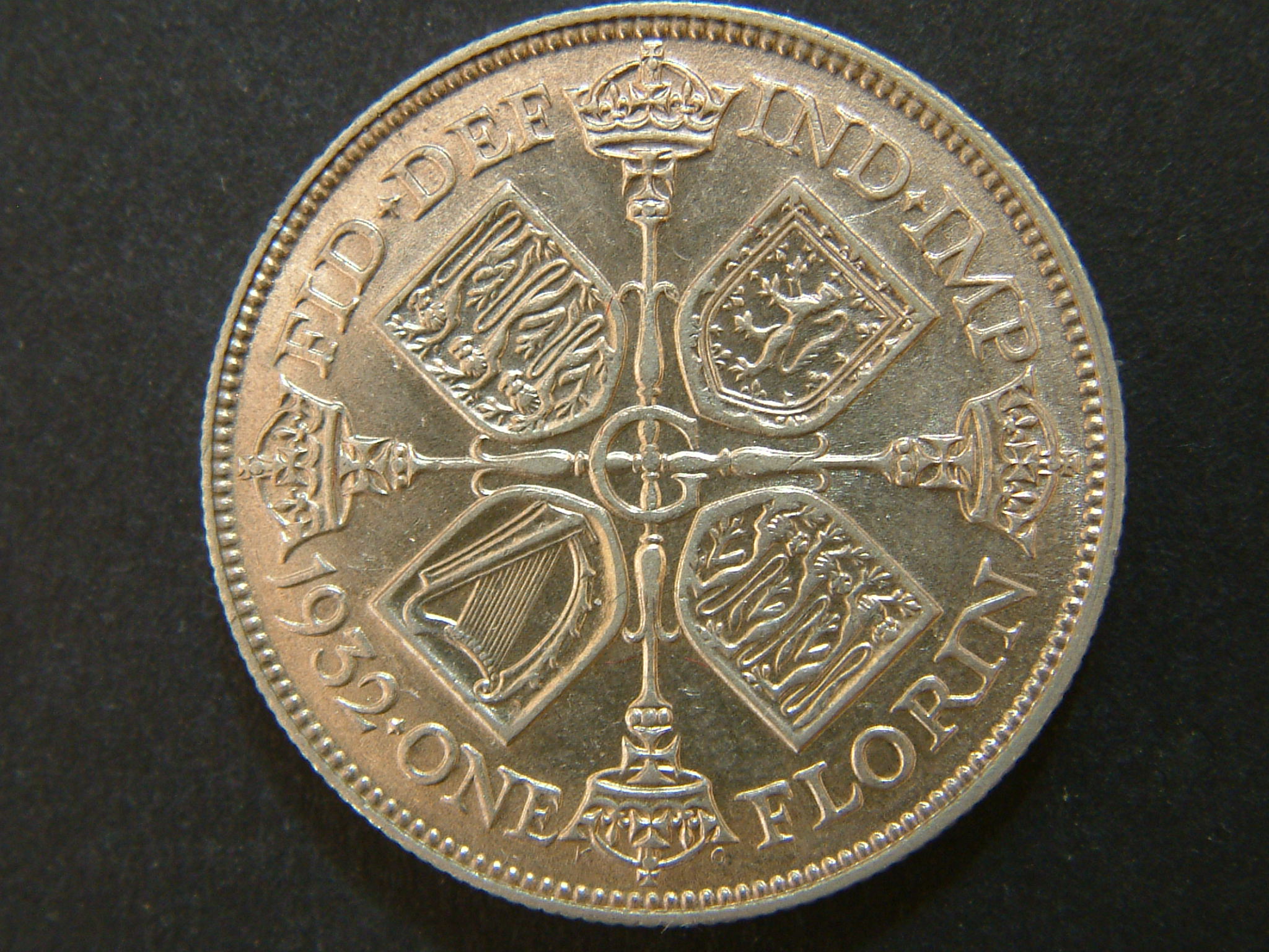 1932 George V Florin (reverse)