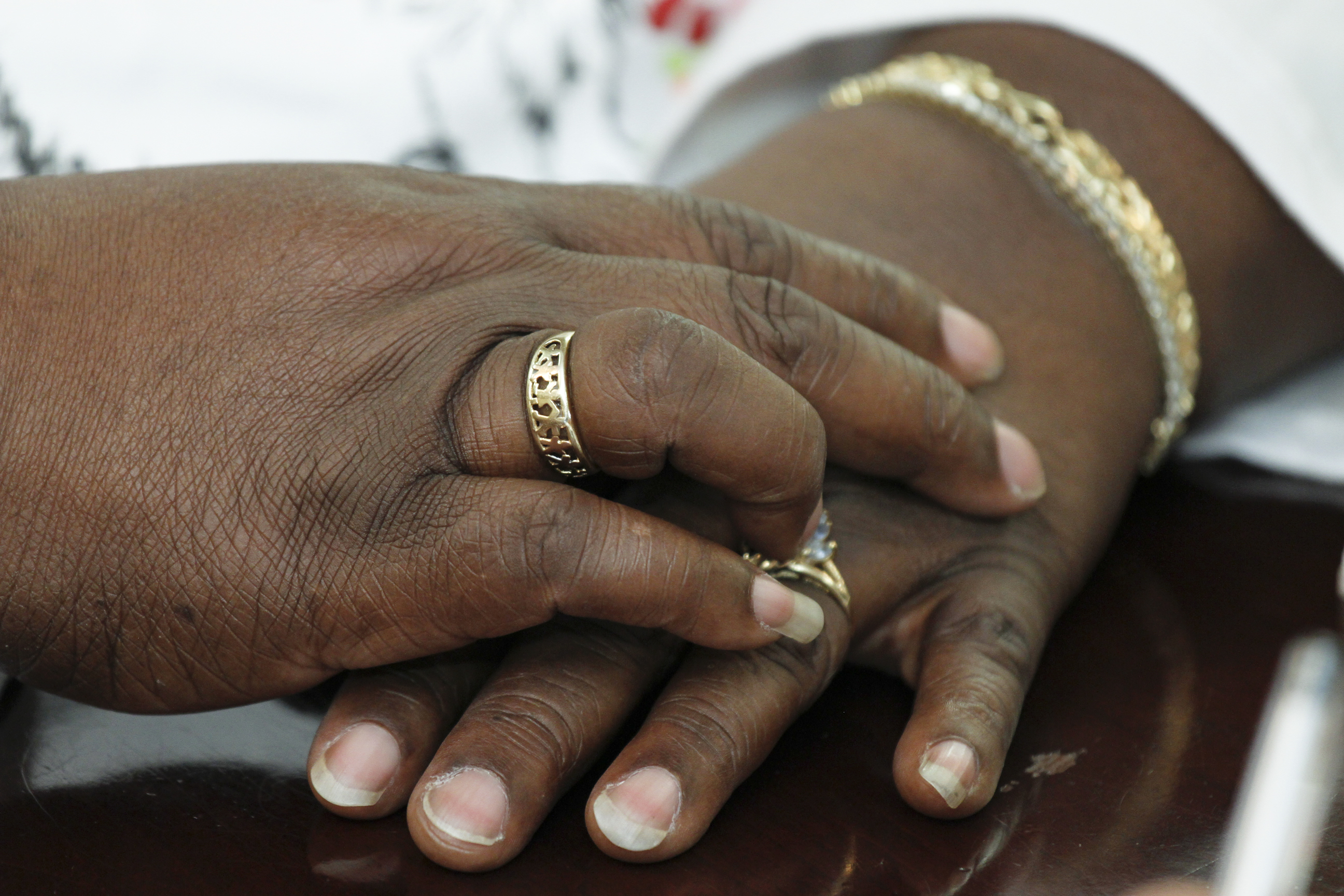 Adult hands