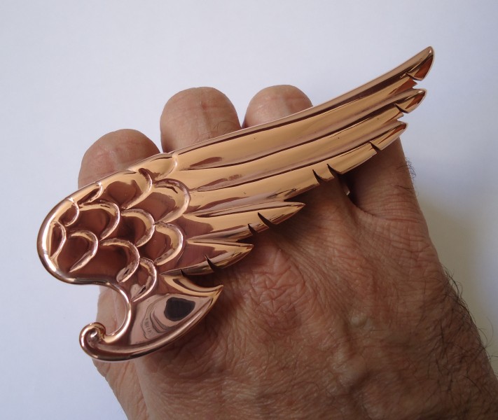 Ring with wing