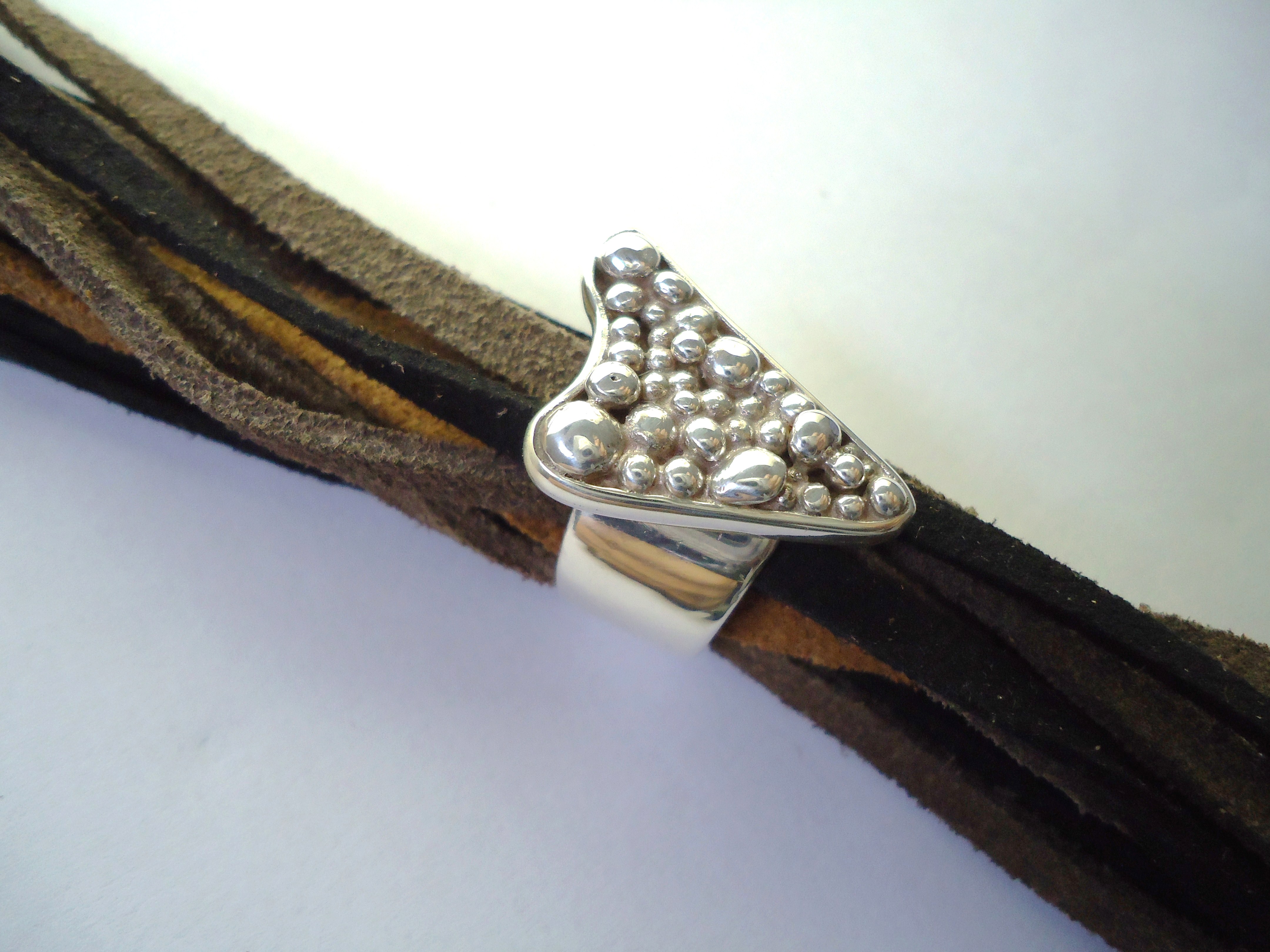 Silver balls ring