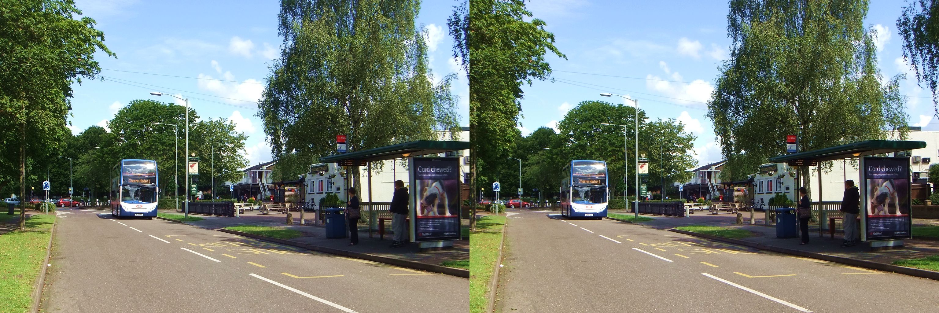 Cambridge Kings Hedges Jenny Wren bus stop RL