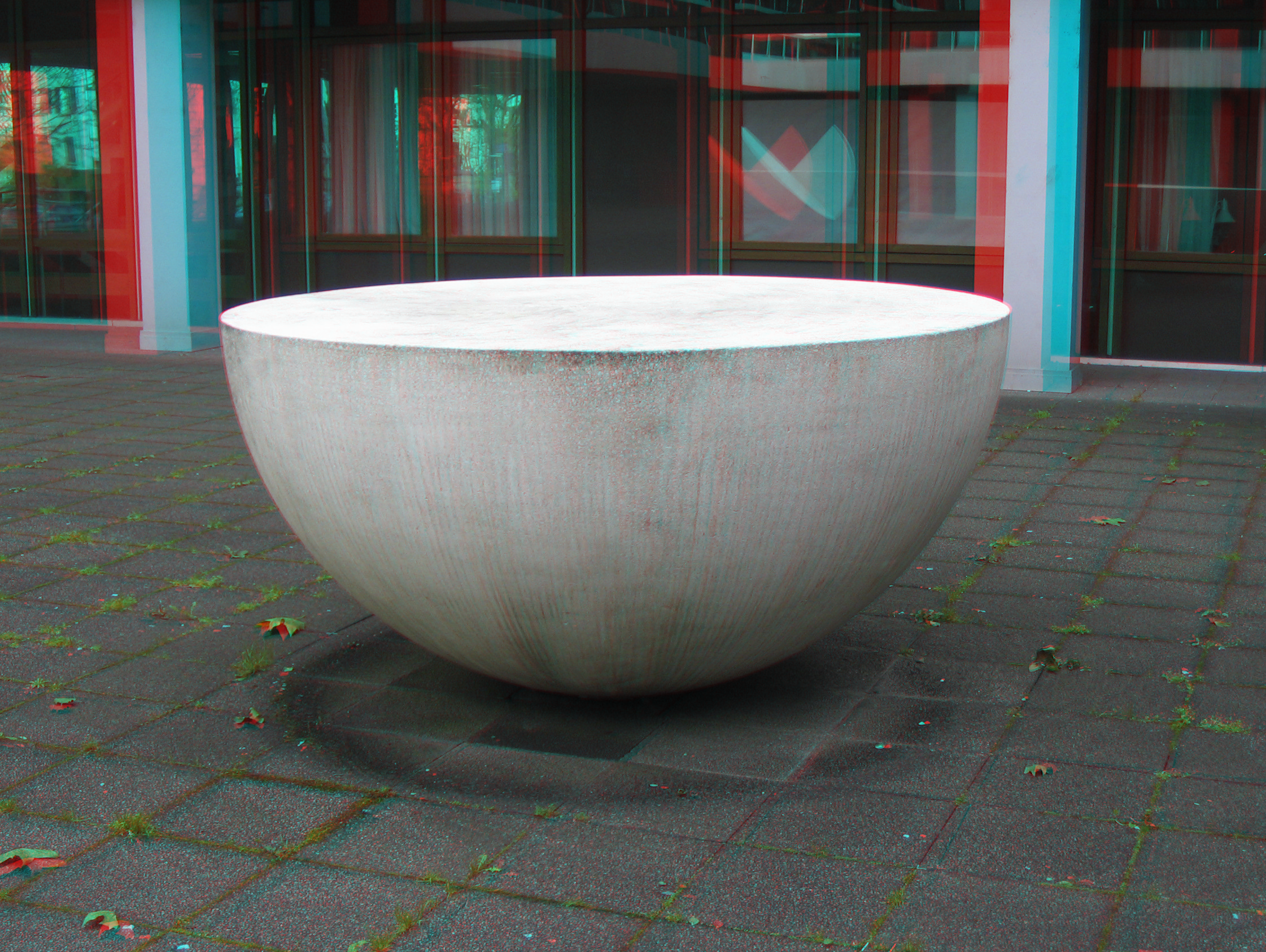 Familie von fuenf halben Kugeln 3 a anaglyph