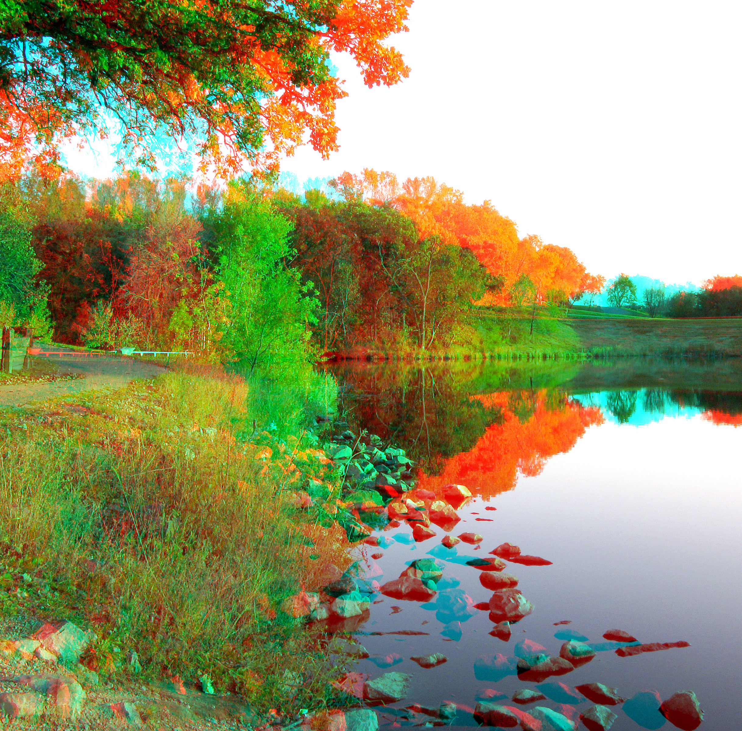 Lake Shore Wals anaglyph