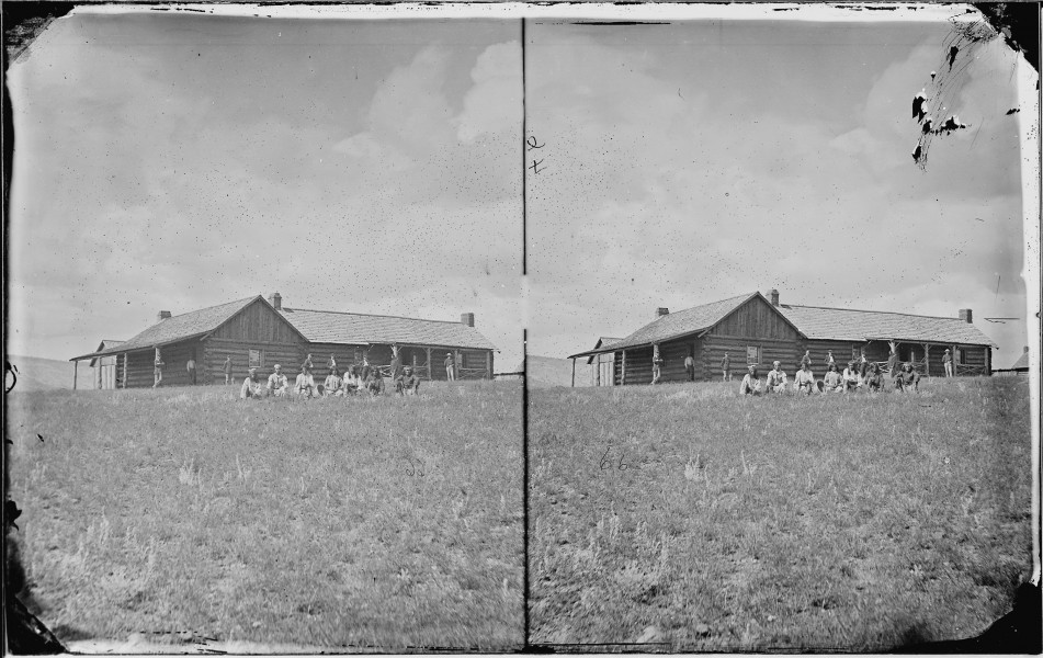 Apache Indians and soldiers Camp Apache Arizona - NARA - 519789