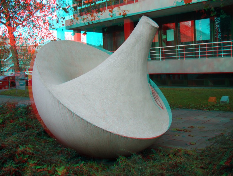 Familie von fuenf halben Kugeln 1 a anaglyph