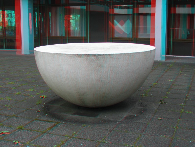 Familie von fuenf halben Kugeln 3 a anaglyph