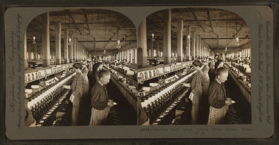 Spooning Yarn, Dallas Cotton Mills, Dallas, Texas, U.S.A., by Singley, B. L. (Benjamin Lloyd)