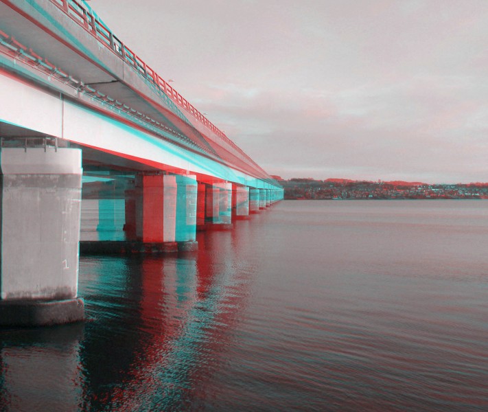 Tay Road Bridge Anaglyph 3D