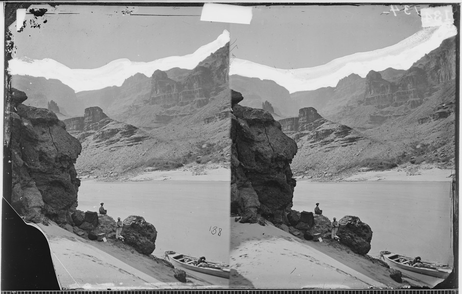 VIEW ACROSS GRAND CANYON FROM GROTTO SPRING, COLORADO RIVER - NARA - 523905