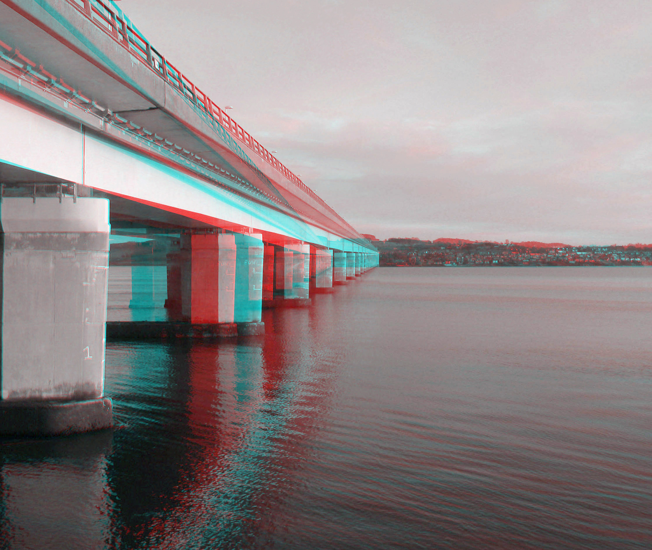 Tay Road Bridge Anaglyph 3D