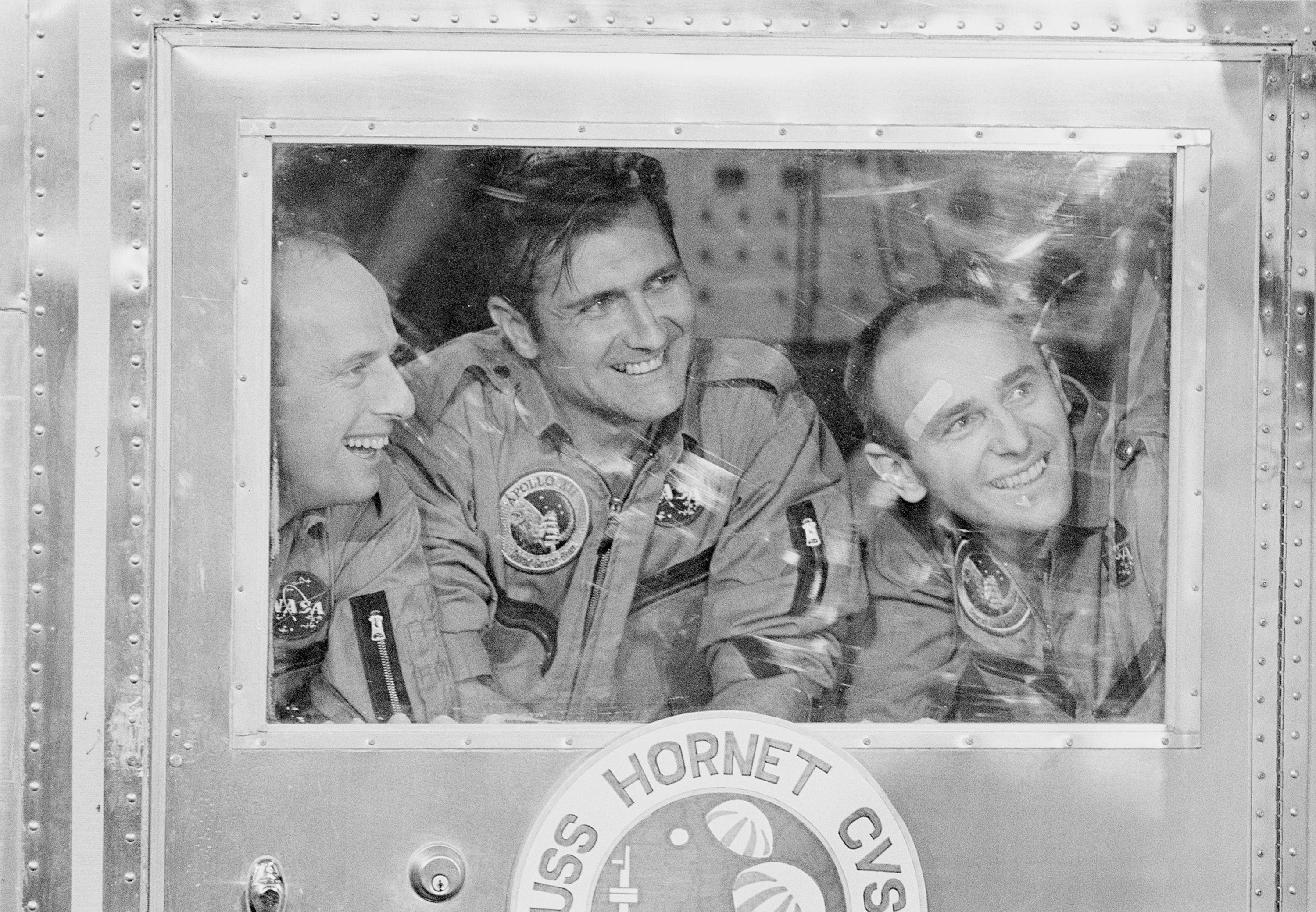 Apollo 12 crew in Mobile Quarantine Facility