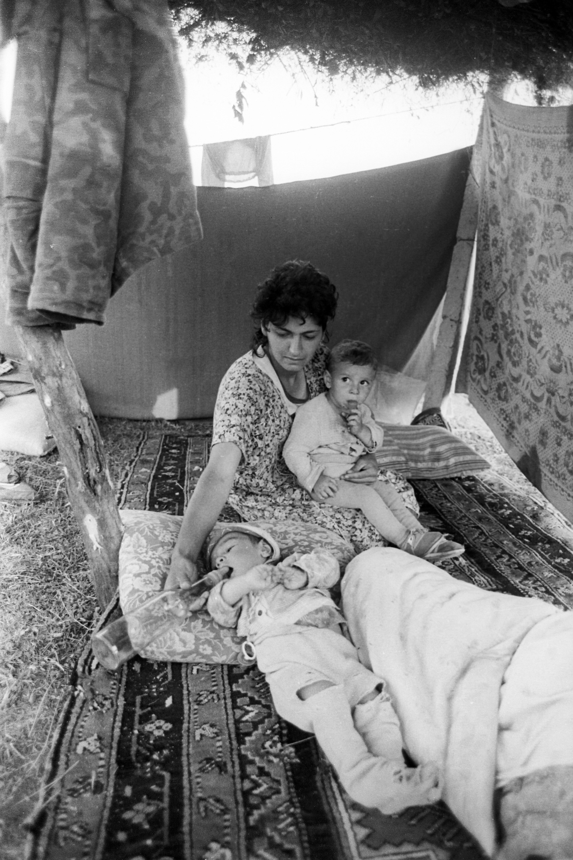 Azerbaijani refugees from Karabakh during the war 14