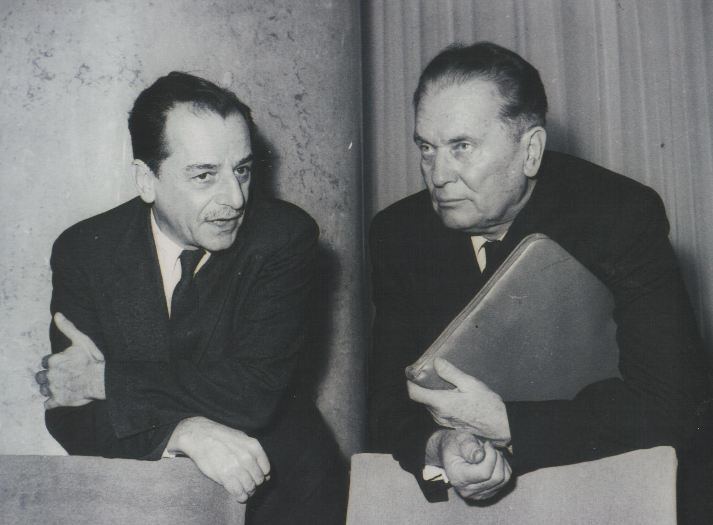 Koča Popović and Tito, photo by Stevan Kragujević
