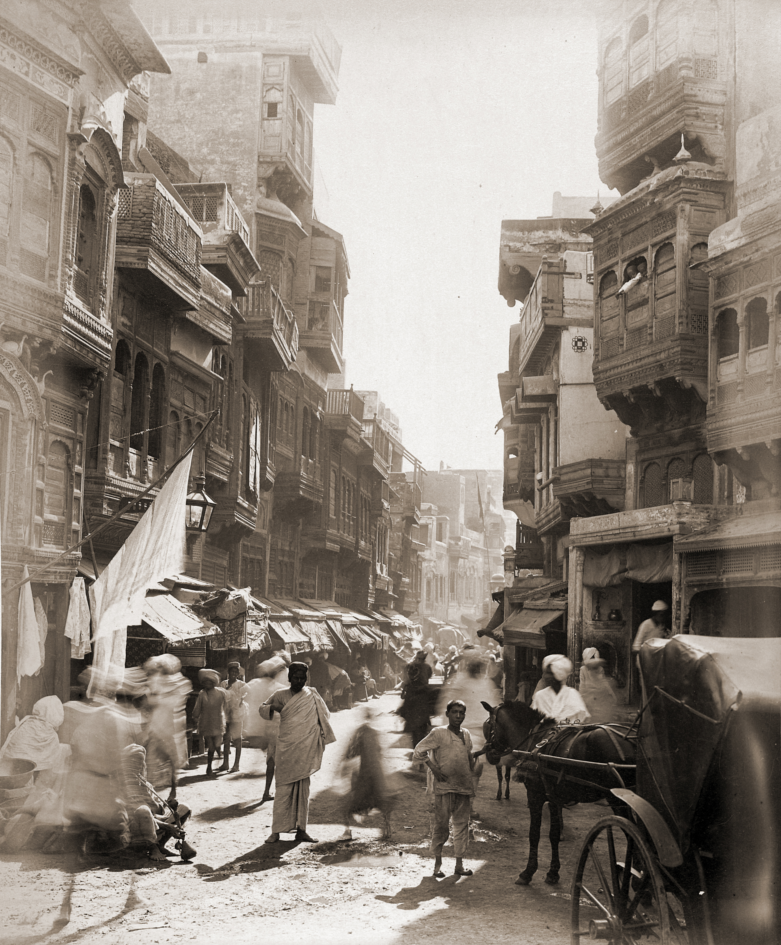 Old View of Street in Lahore