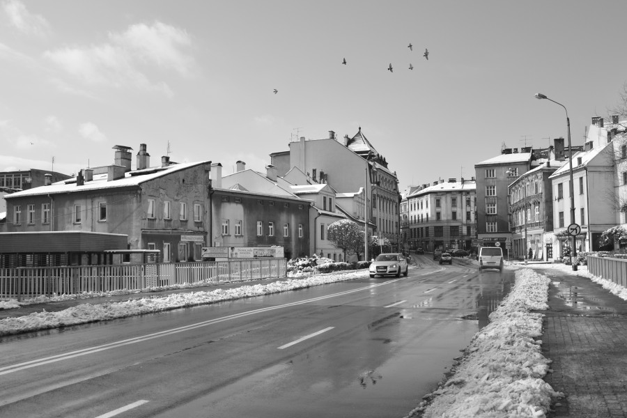 02016 0384 Eine Strassenbrücke über die Bialka zwischen Bielitz und Biala an der Stojalowski-Straße