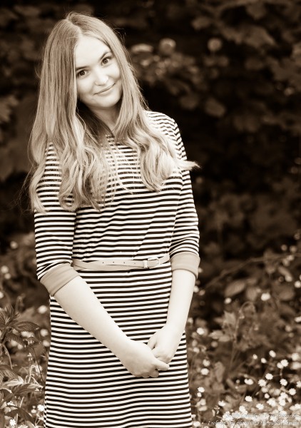a blond 14-year-old girl photographed in May 2015, picture 8