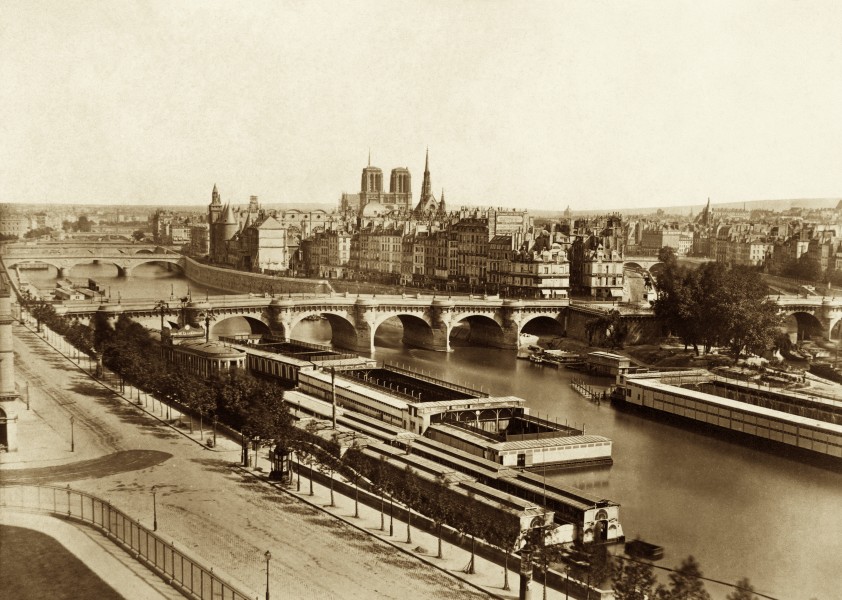 Édouard Baldus, Panorama de la Cité, circa 1860