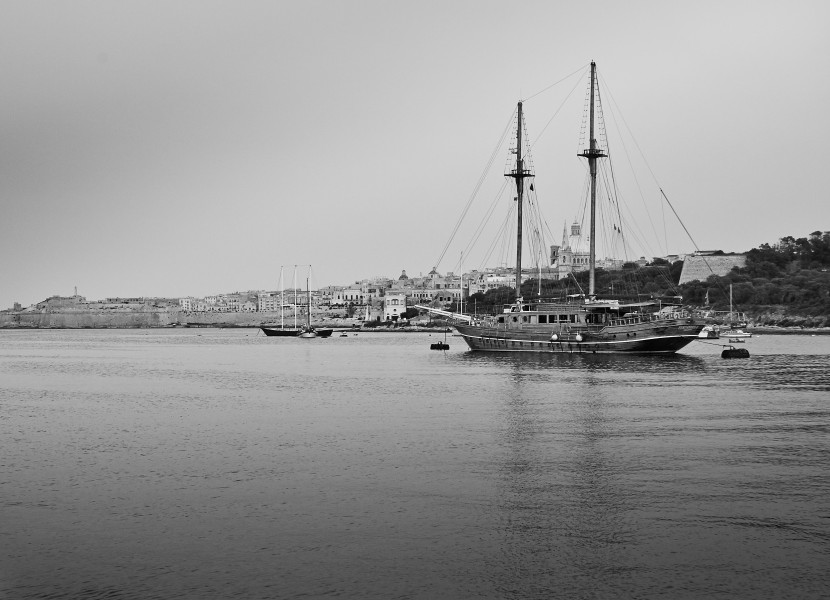 A two-mast ship in Valletta waterfront-IMG 1753