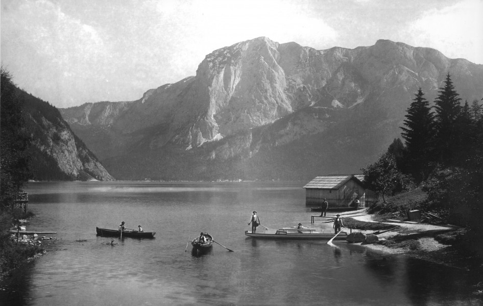 Ausseer See, Blick gegen die Trisselwand - 1902