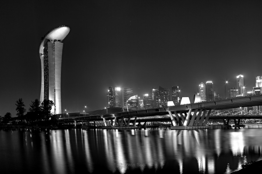 Bayfront Bridge leading to Marina Bay Sands, Singapore - 20121006